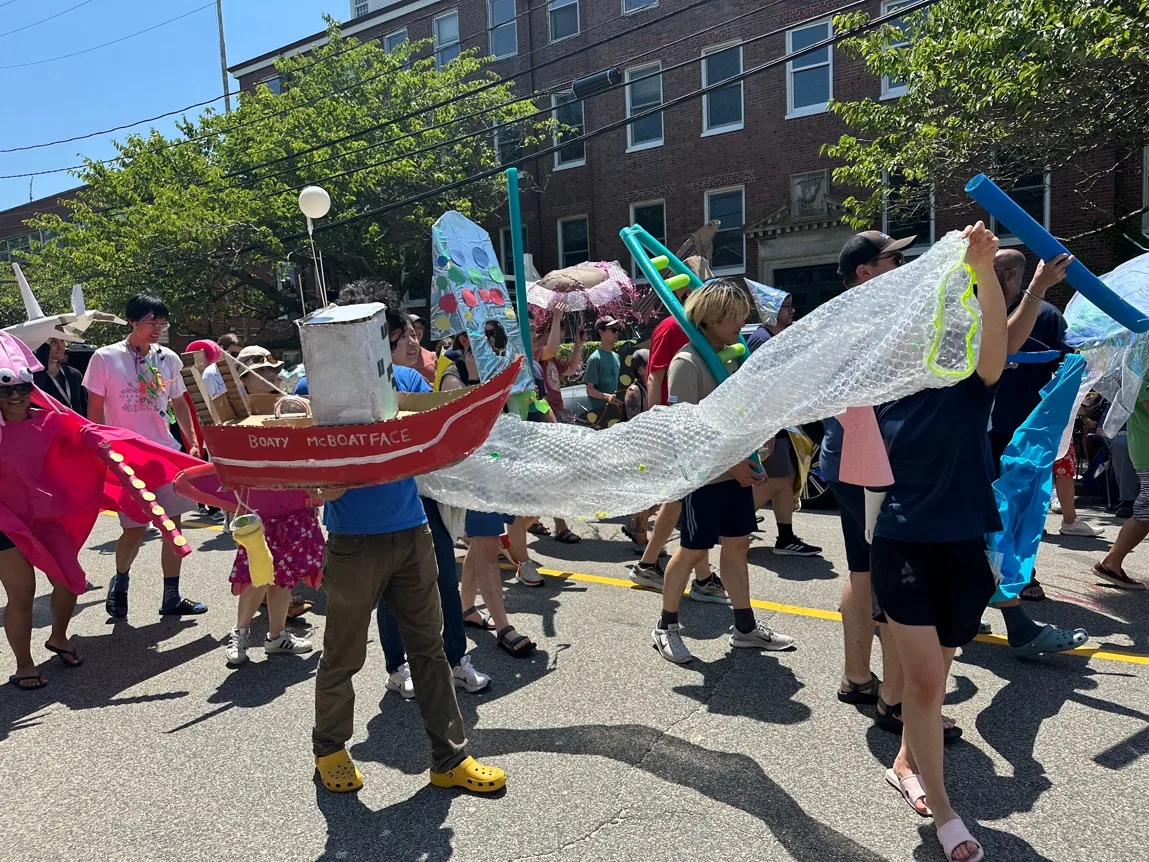 Our July 4th ocean biology parade! Manu made an entire boat… (image 2 of 2)