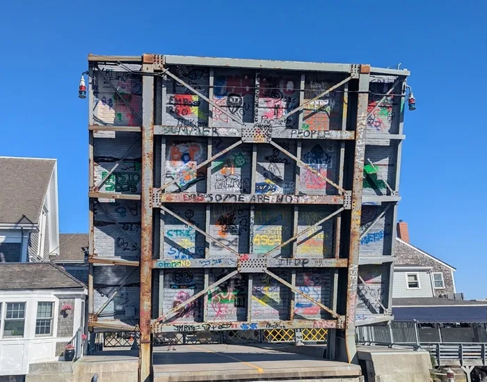 A small group of heroes among us got our names forever painted onto the vertical-lift bridge! (left image)