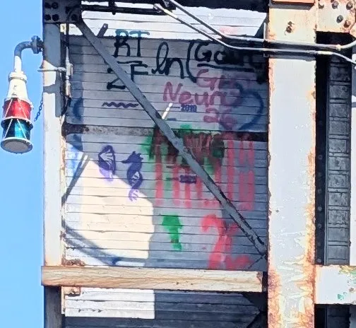 A small group of heroes among us got our names forever painted onto the vertical-lift bridge! (right image)